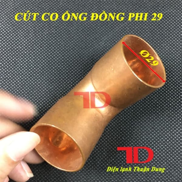 Cút hàn nối ống đồng góc vuông 90 độ phi 29 - Co ống đồng phi 12
