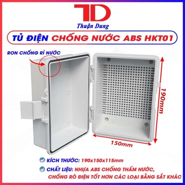 Hộp Kỹ Thuật 01, 190x150x115 mm, Tủ Điện